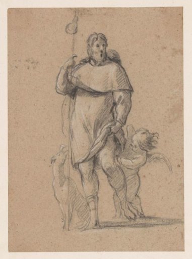 St. Roch with dog and little angel