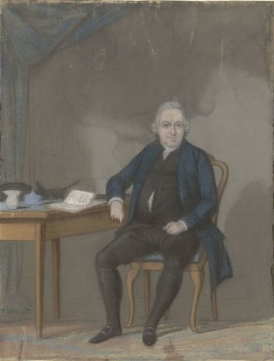 Portrait of Pieter van Lockhorst, seated at a table