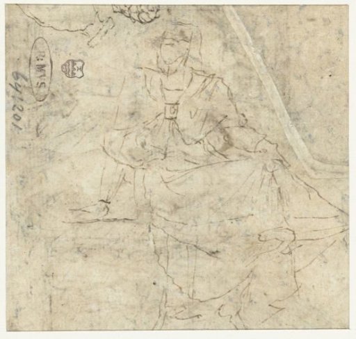 Seated female figure