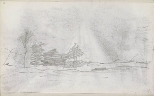 Landscape with buildings