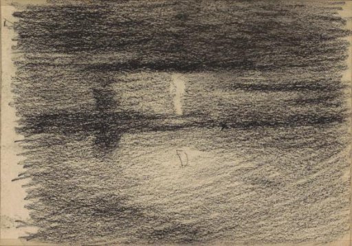 Landscape with water by moonlight