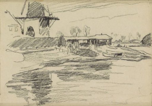 View of the Rijn and Lek Mill at Wijk bij Duurstede