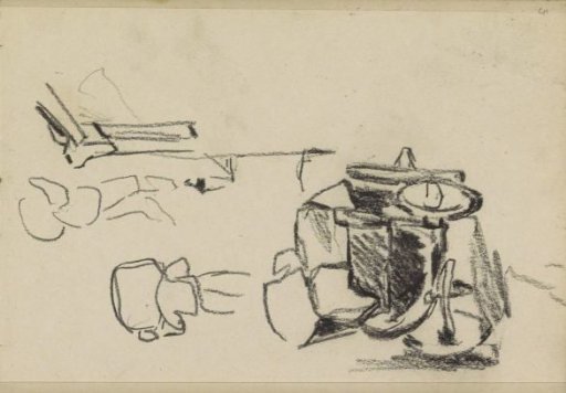 Two Porters and a Wagon in the Molensteeg at Wijk bij Duurstede