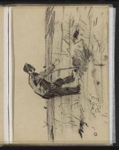 Peasant in the Field, Possibly Sowing
