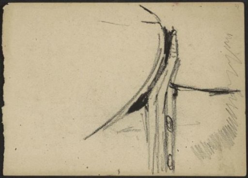 Study, possibly of a bridge part