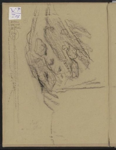 Study, possibly of a landscape with a cloudy sky