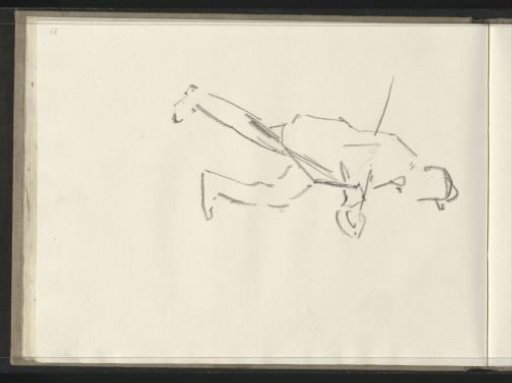 Man with a stick under his arm