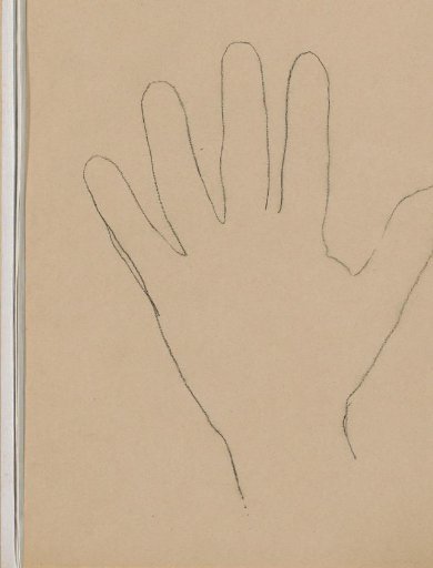 Hand with spread fingers
