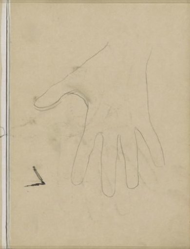 Hand with spread fingers