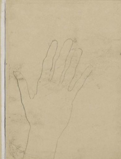Hand with spread fingers