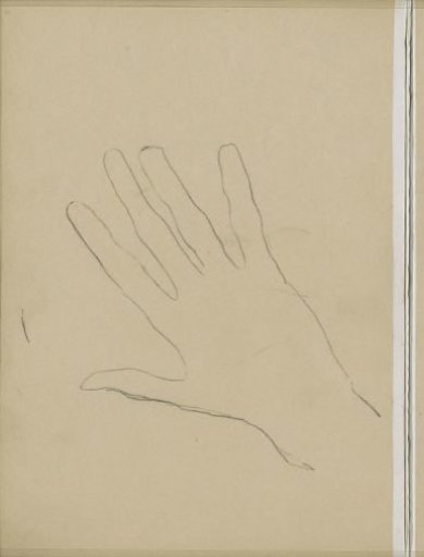 Hand with spread fingers