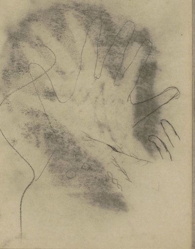 Study Sheet with Trees, Geometric Shapes, and Fingers