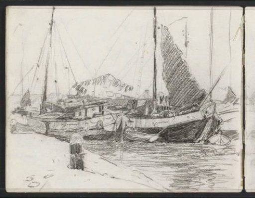 Ships in a harbor