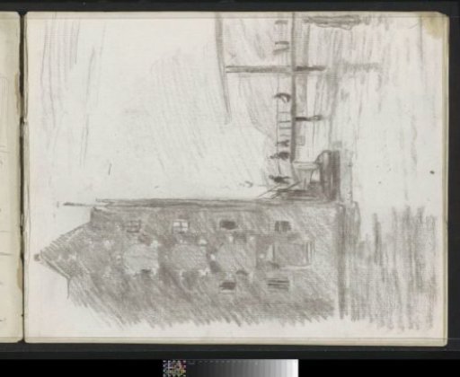 Study for the painting View from the Rapenburgwal towards the Peperbrug and the Sweeden warehouse