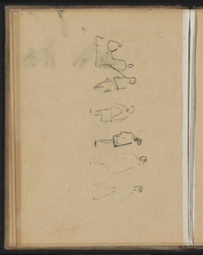 Study sheet with standing figures