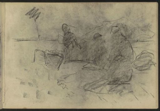 Figures working in the countryside