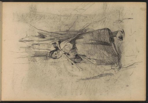 Young woman with a bundle of twigs