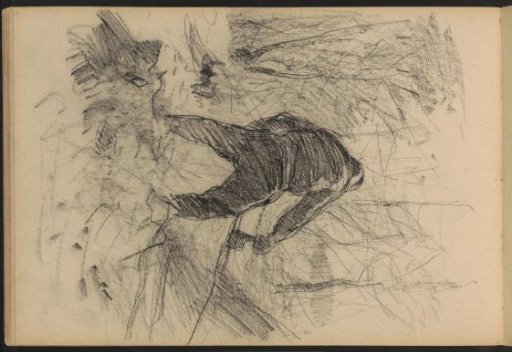 Peasant at work, seen from behind
