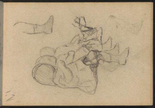 Study sheet with seated children