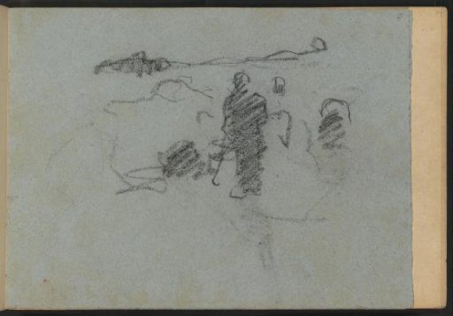 Landscape with figures, possibly peasants