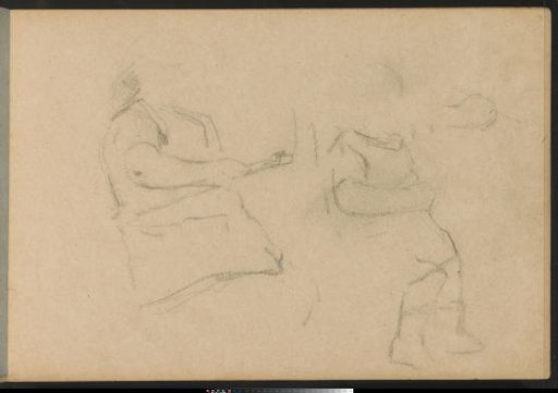 Two seated children