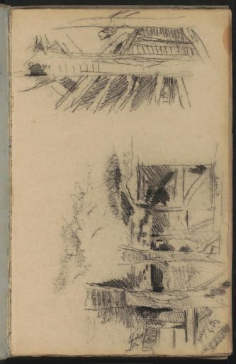 Forest views with buildings