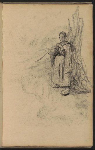 Young Woman with a Bundle of Twigs