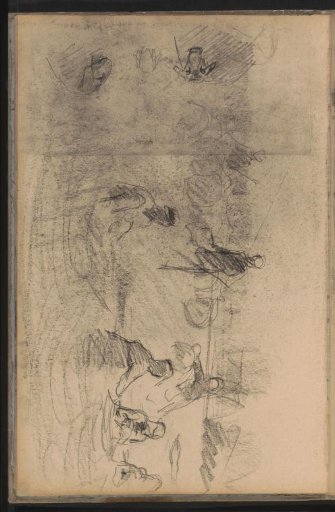 Figures in a landscape and sheep