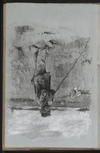 Landscape with a shepherd leaning on his staff