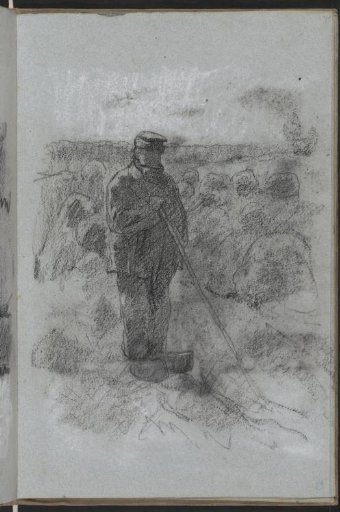 Shepherd before his flock