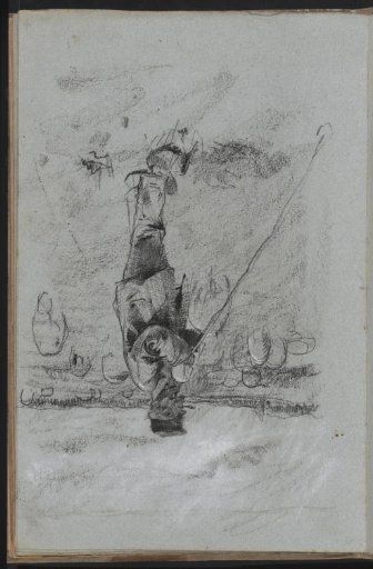 Landscape with a shepherd leaning on his staff
