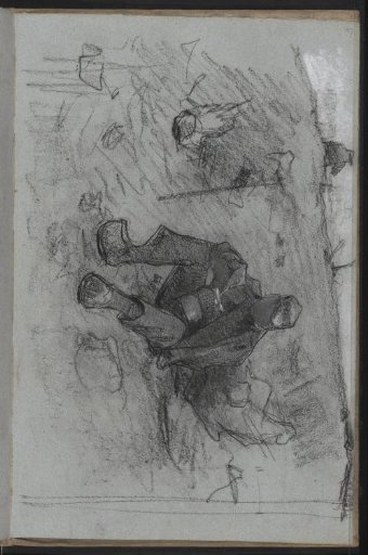 Seated man, possibly a shepherd