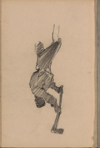 Man with a raised axe