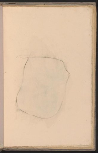 Study, possibly the outline of a face in profile