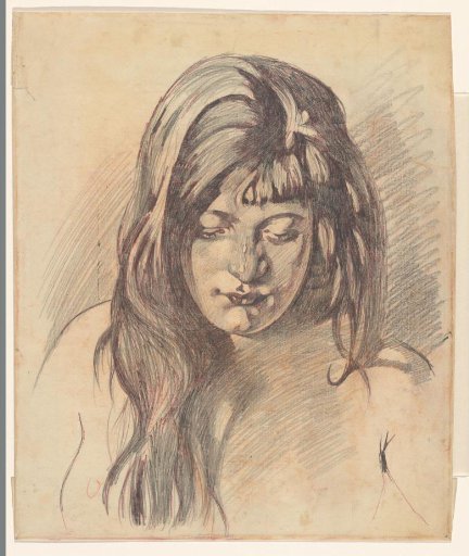 Portrait of a Girl with Downcast Eyes