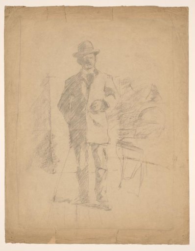 Standing man seen from the front