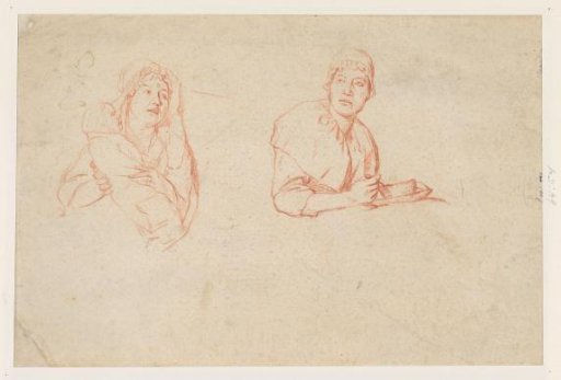 Woman with a Swaddled Child and Woman with a Soup Bowl