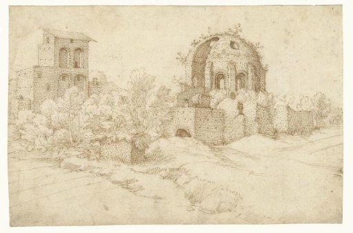 View of the Temple of Minerva Medica