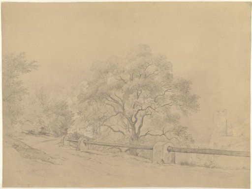 Landscape with a road near Marino