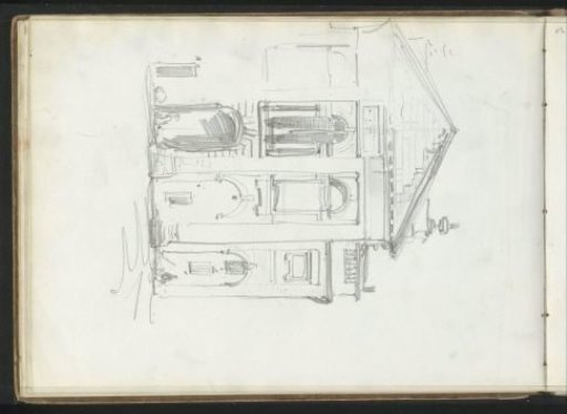 Front view of a building with two storeys