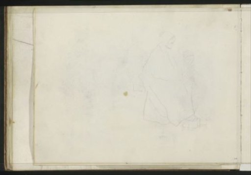 Seated woman with her feet on a stove