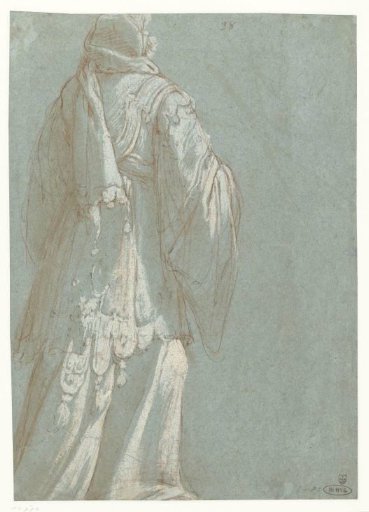 Back View of a Priest