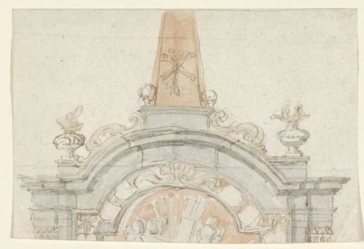 Tomb monument with obelisk