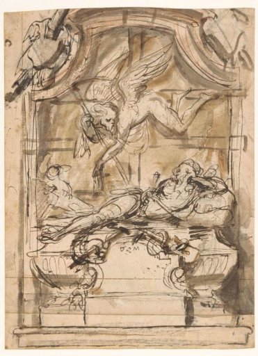 Design for a Tomb Monument with a Gisant