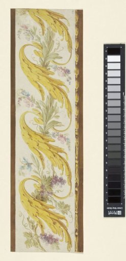 Leaf scrolls and grapes