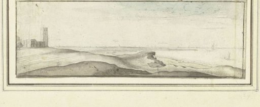 View from Muiderberg towards Weesp, Muiden and Amsterdam