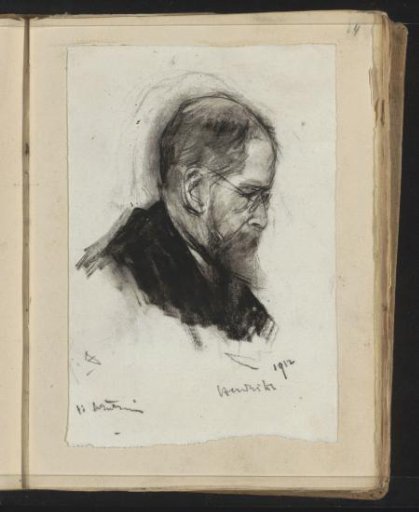 Portrait of a man with spectacles, named Hendriks