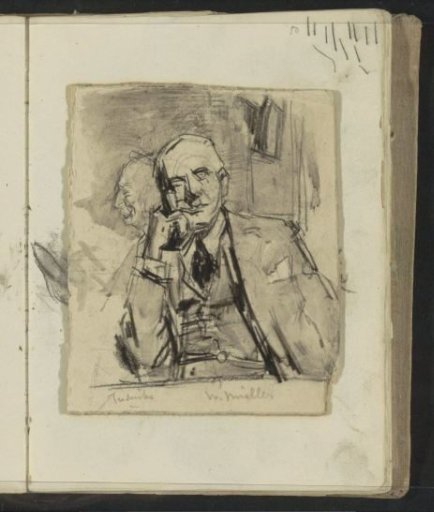 Double Portrait of the Artist Willem Müller and a Man, Named Frederiks