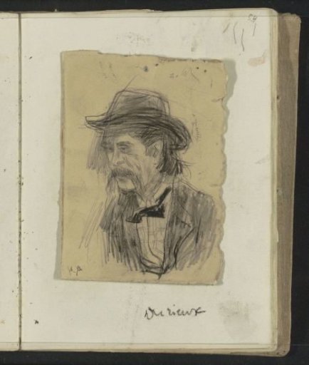 Portrait of a Man with a Hat, Named Durieux