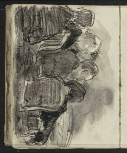 Group of men, including artists Willem Maris and Jansen
